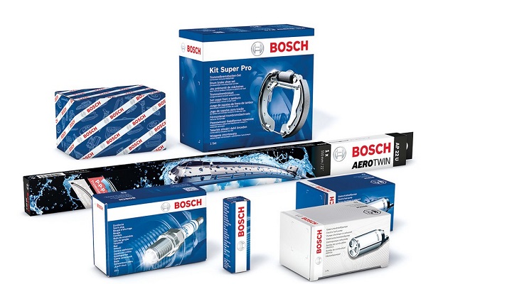 Újratervezett Bosch termékcsomagolás a kiskereskedelmekben