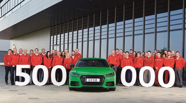 Félmillió autó az AUDI Hungaria új járműgyárből