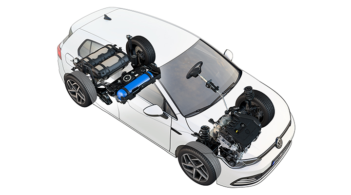 Az új VW Golf TGI kéttüzelőanyagú, bivalens (BiFuel) hajtású 