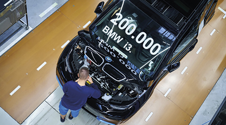 A BMW lipcsei üzemében az elmúlt 7 év alatt 200 ezer i3-at gyártottak