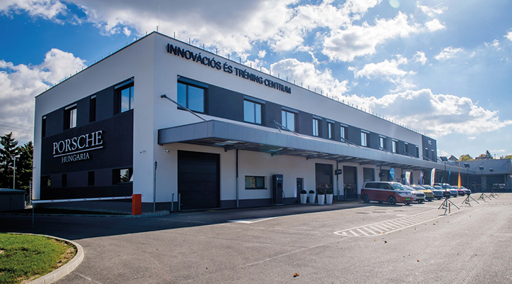Porsche Hungária Innovációs és tréning centrum Budaörsön