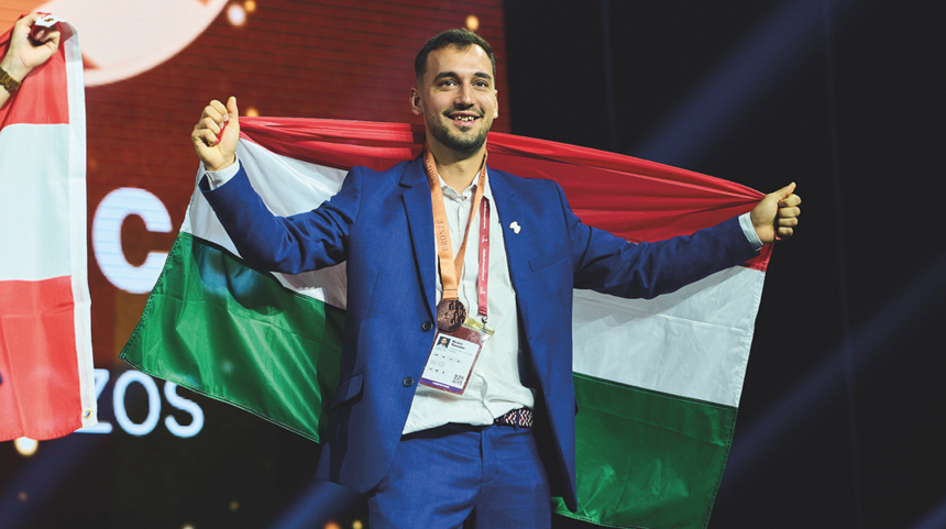 Bronzérem az EuroSkills 2025 Herning szakmai versenyen autószerelő szakmában